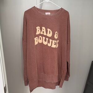 Pink Lily Warm Cocoa Pullover